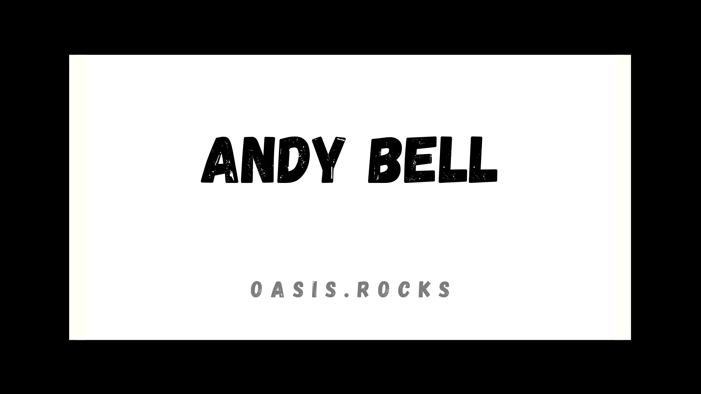 Andy Bell war ein Band-Mitglied von Oasis.